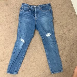 Levi’s button fly wedgie jeans